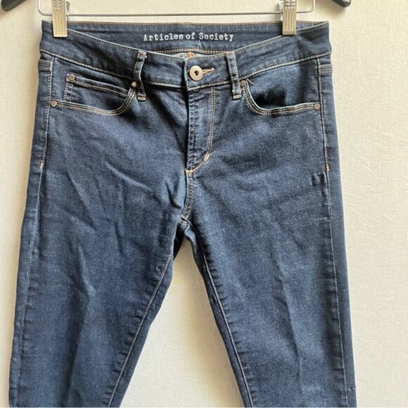 Articles of Society fat washed skinny jeans Sz 27 - Picture 3 of 13